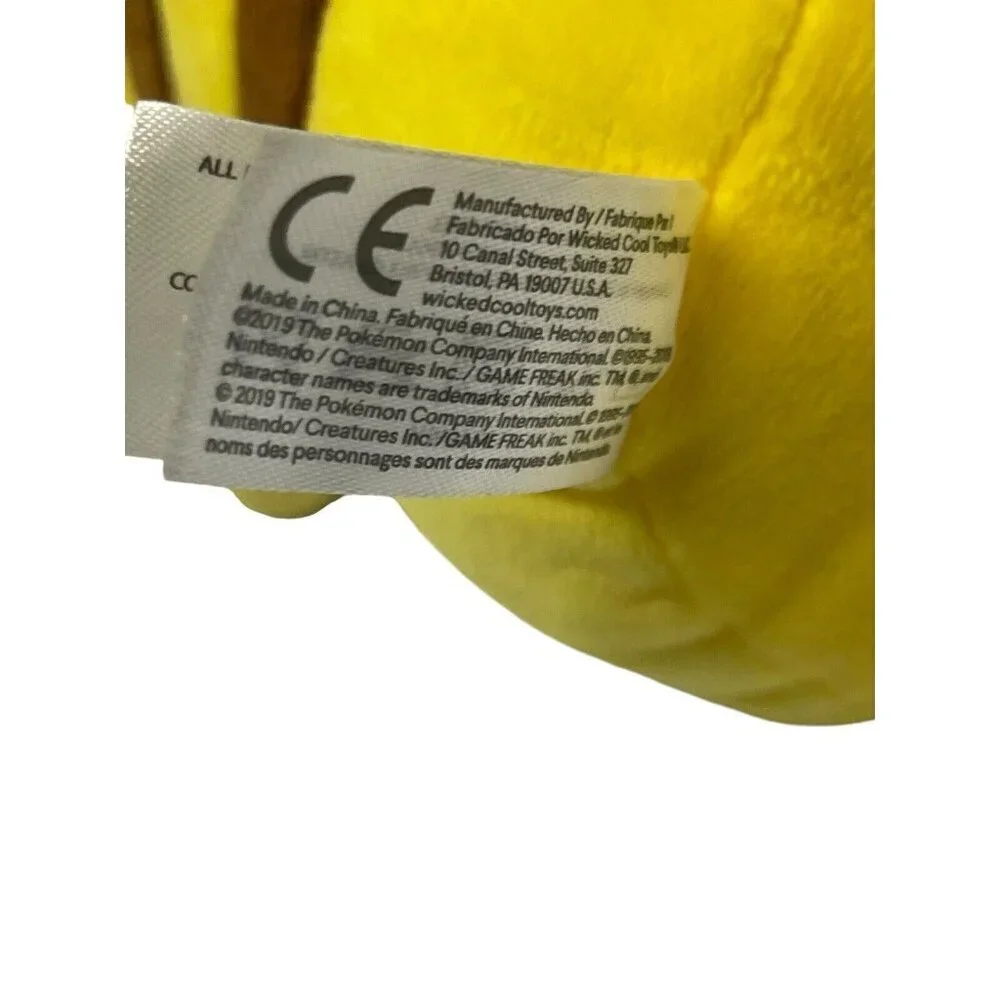 Pokemon Pikachu Plush Wicked Cool Toys Plush Yellow Stuffed Animal